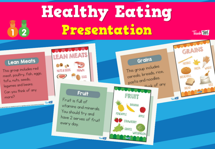 Ppt healthy food presentation online slide