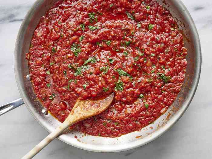 Recipe with marinara sauce