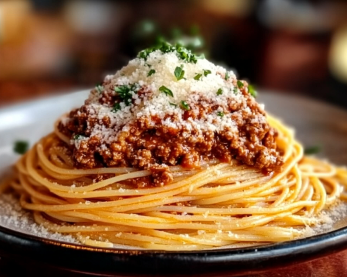 Recipe for bolognese meat sauce