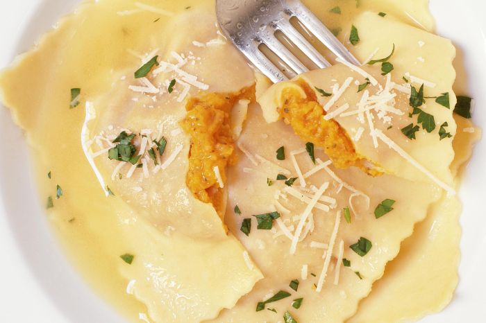 Ravioli in white sauce recipe