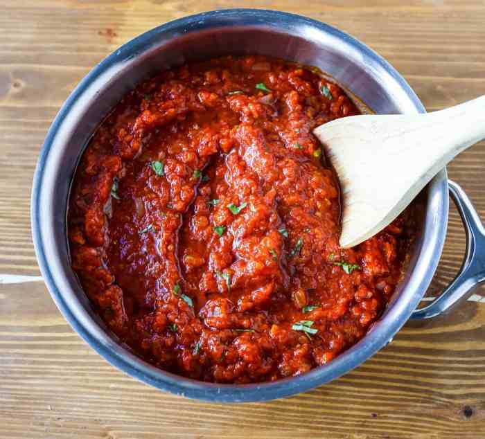 Recipe for spaghetti sauce using tomato sauce