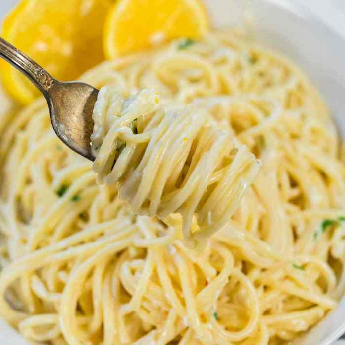 Recipe for lemon cream sauce for pasta