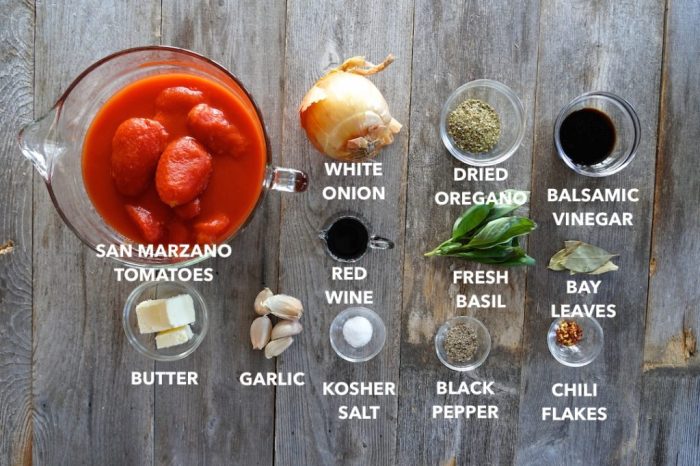 Recipe with marinara sauce