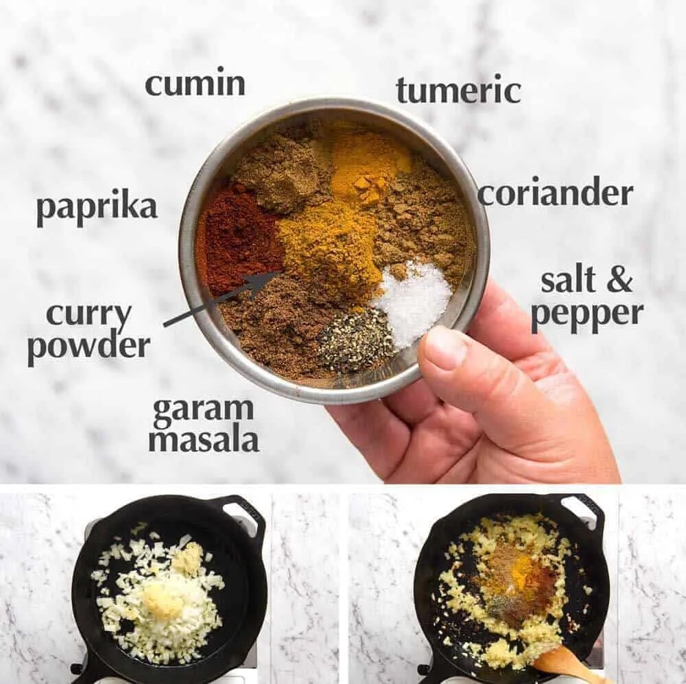 Recipe for coconut curry sauce