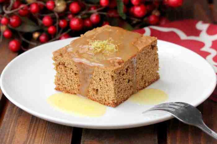 Recipe for lemon sauce for gingerbread cake