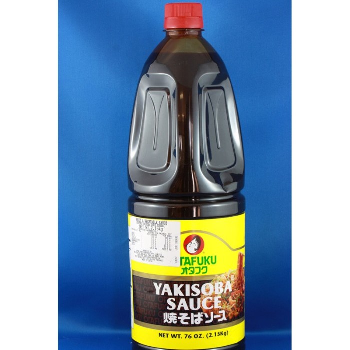 Recipe for yakisoba sauce